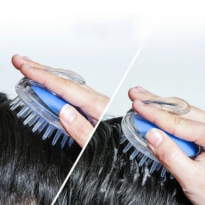 Transparent Scalp Brush, Silicone Head Shampoo Body Scalp Massage, Hair Washing Clean Brush, Comb Shower Bath Spa, Scalp Massaging Shampoo Brush Transparent Scalp Brush, Silicone Head Shampoo Body Scalp Massage, Hair Washing Clean Brush, Comb Shower Bath Spa, Scalp Massaging Shampoo Brush